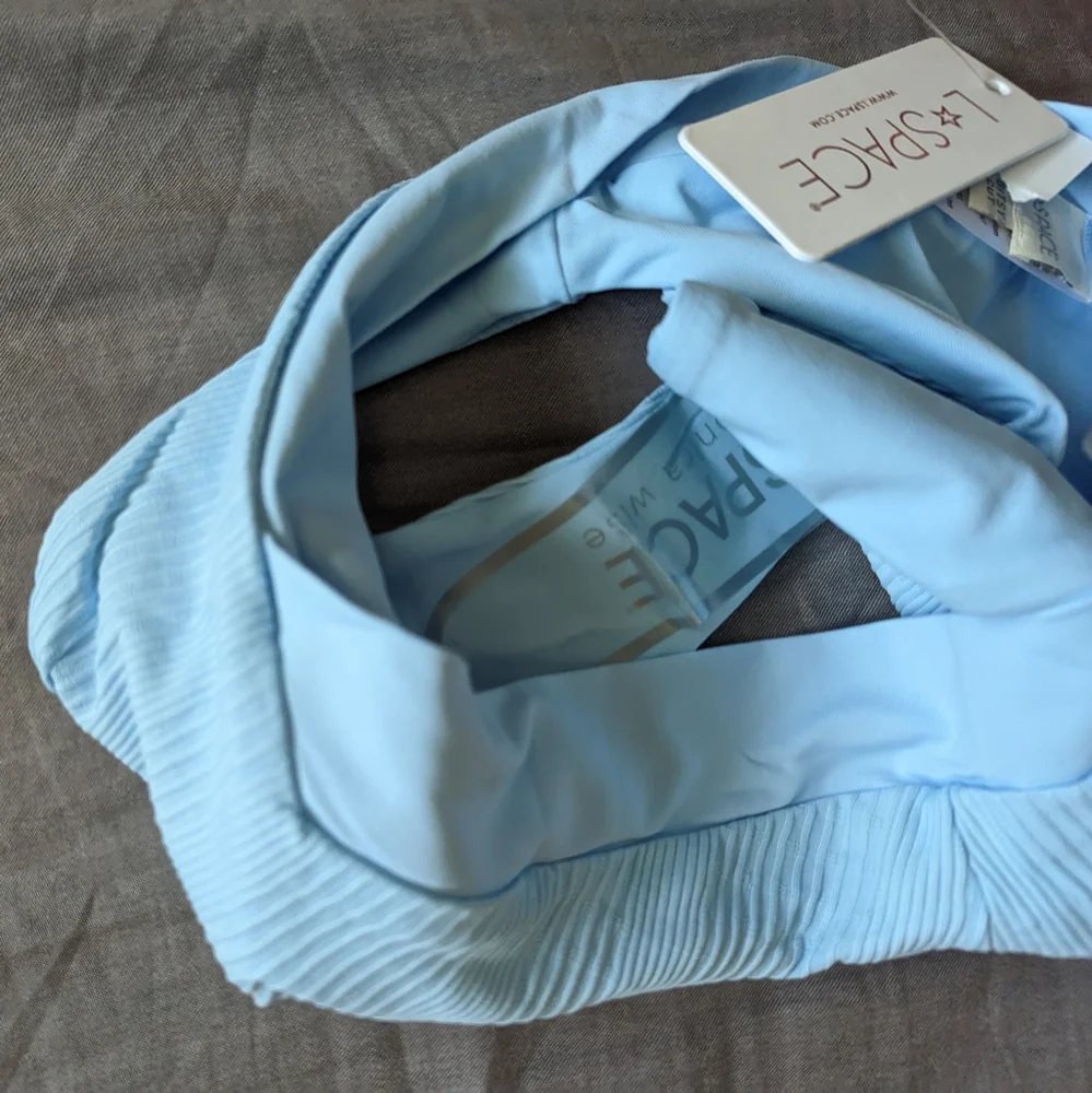 L*Space Camellia Court Bikini Set Sky Blue